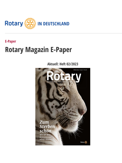 Panorama - Rotary Magazin als E-Paper