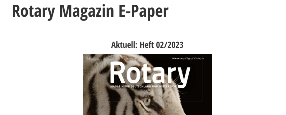 Rotary Magazin als E-Paper
