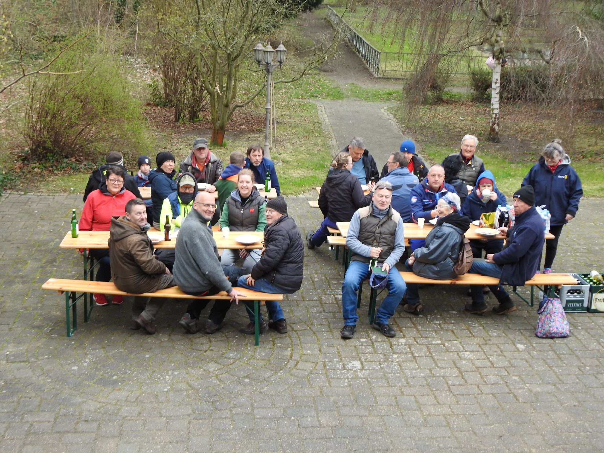 Kurze Rast nach getaner Arbeit Kurze Rast nach getaner Arbeit