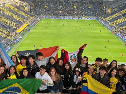 Inbounds im Stadion von Borussia Dortmund