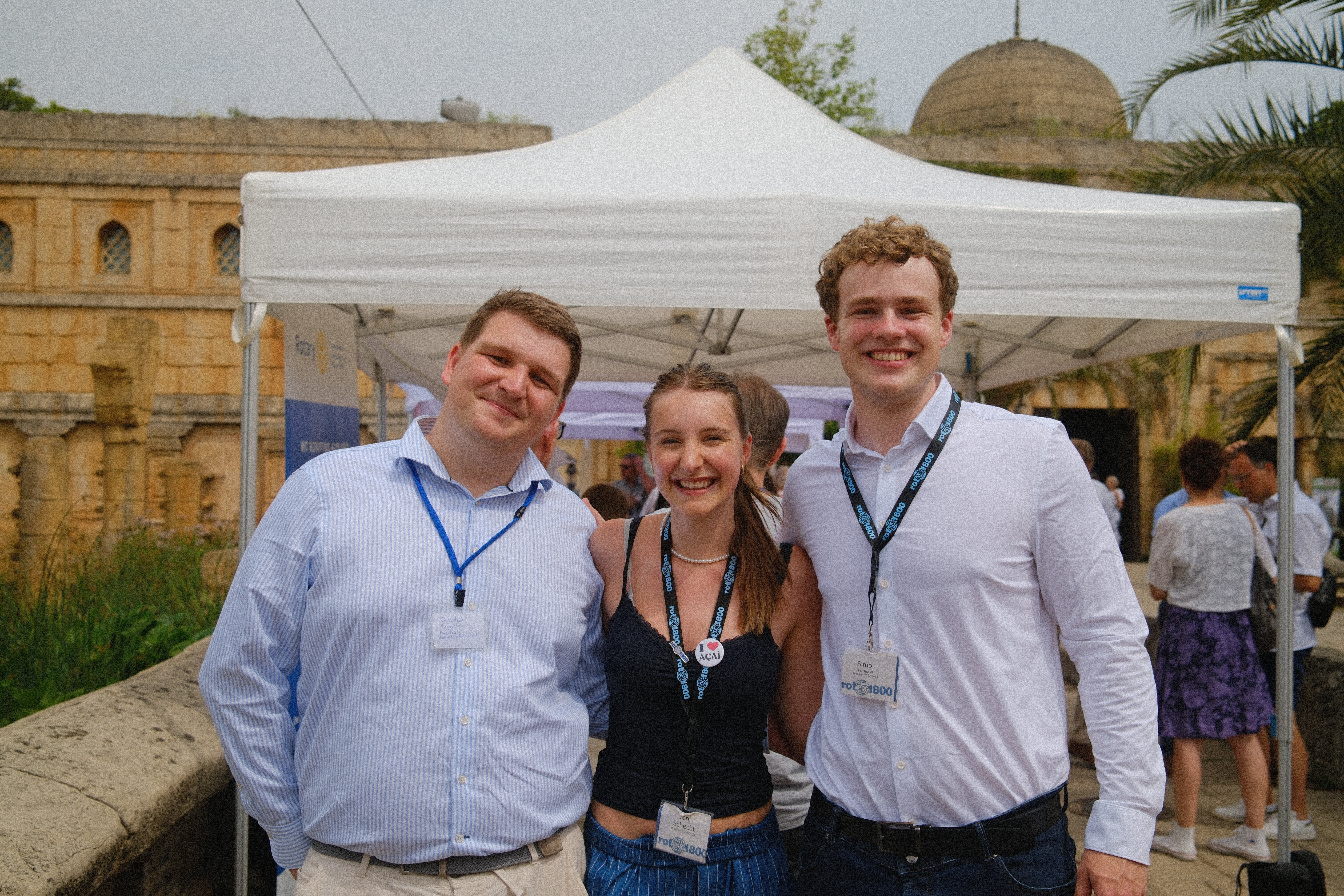 Rotaracter am Stand auf der Distriktkonferenz in Hannover (D1930)