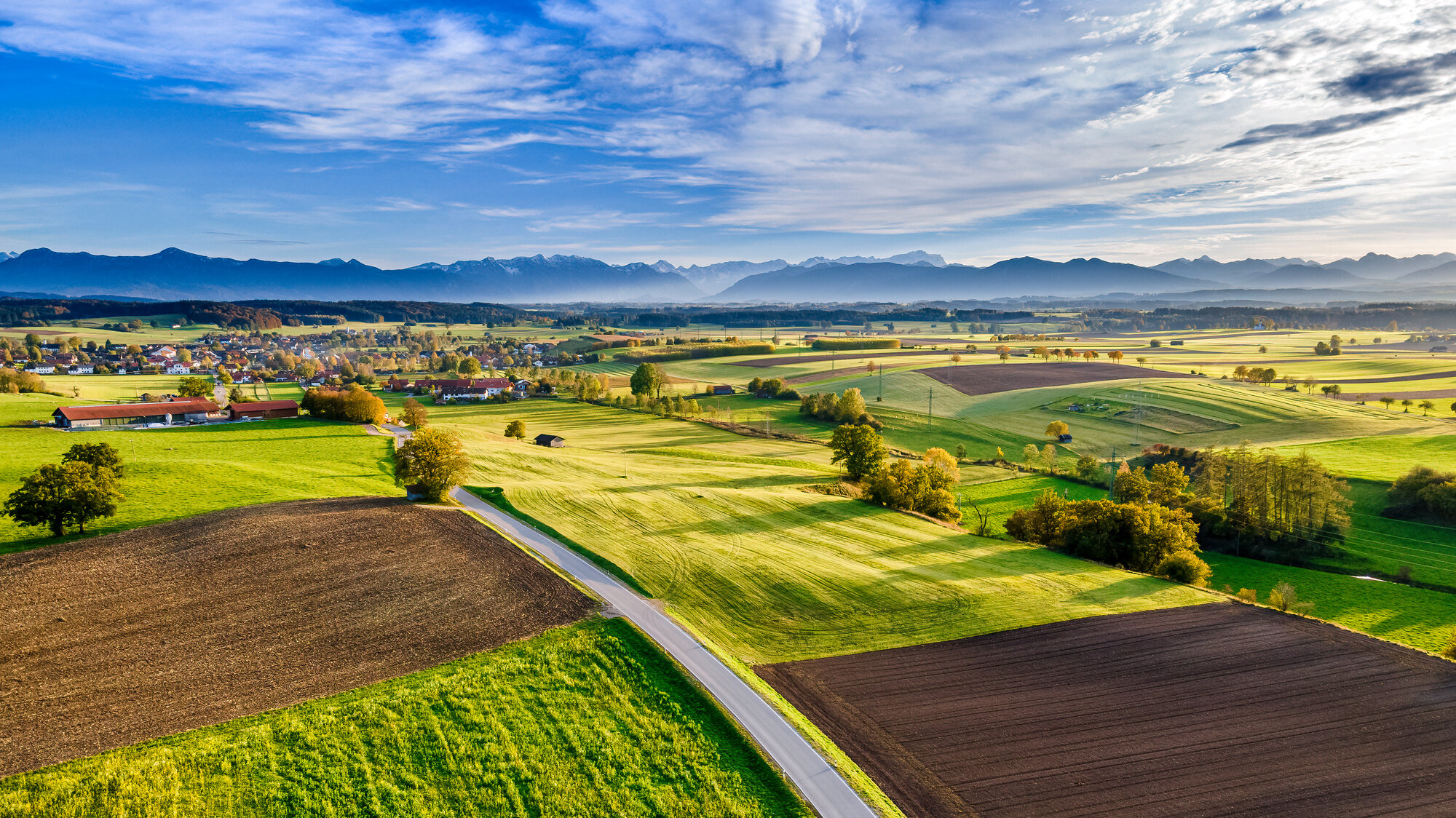 Blick auf Bayrisches Alpenvorland
