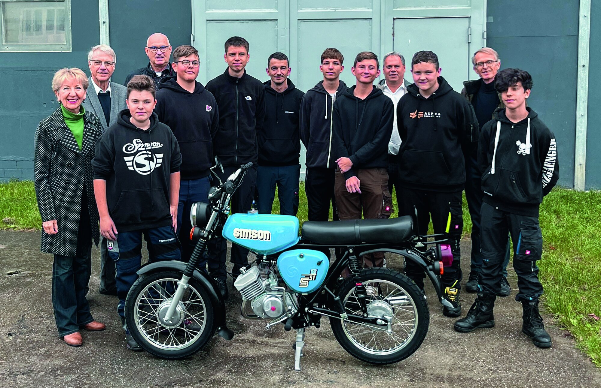 Geschafft: Die Simson ist fahrbereit
