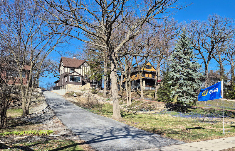 Auffahrt zum Paul Harris House in Chicago (Mitte)