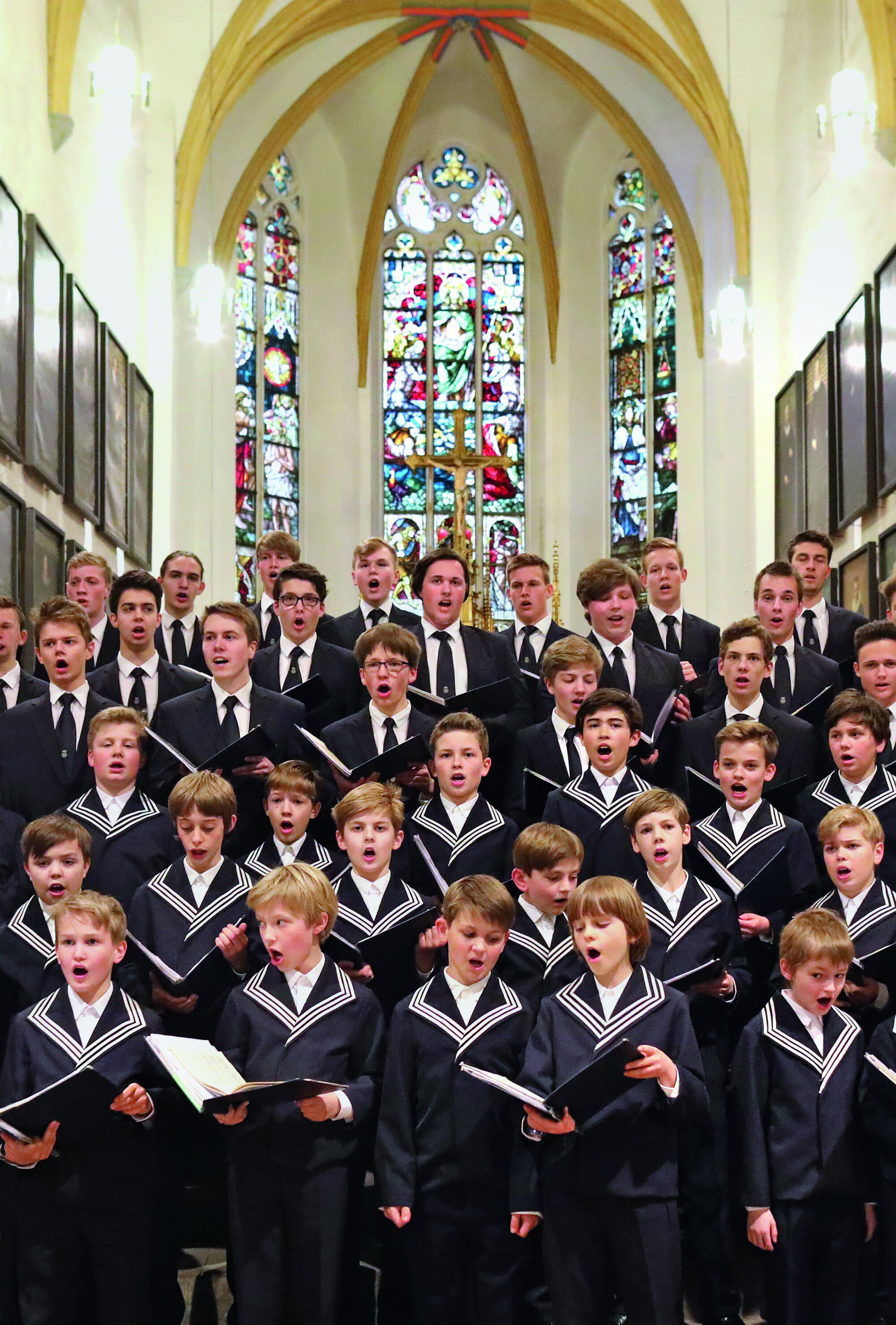 Der Thomanerchor singt zur Freitagsmotette in der Leipziger Thomaskirche