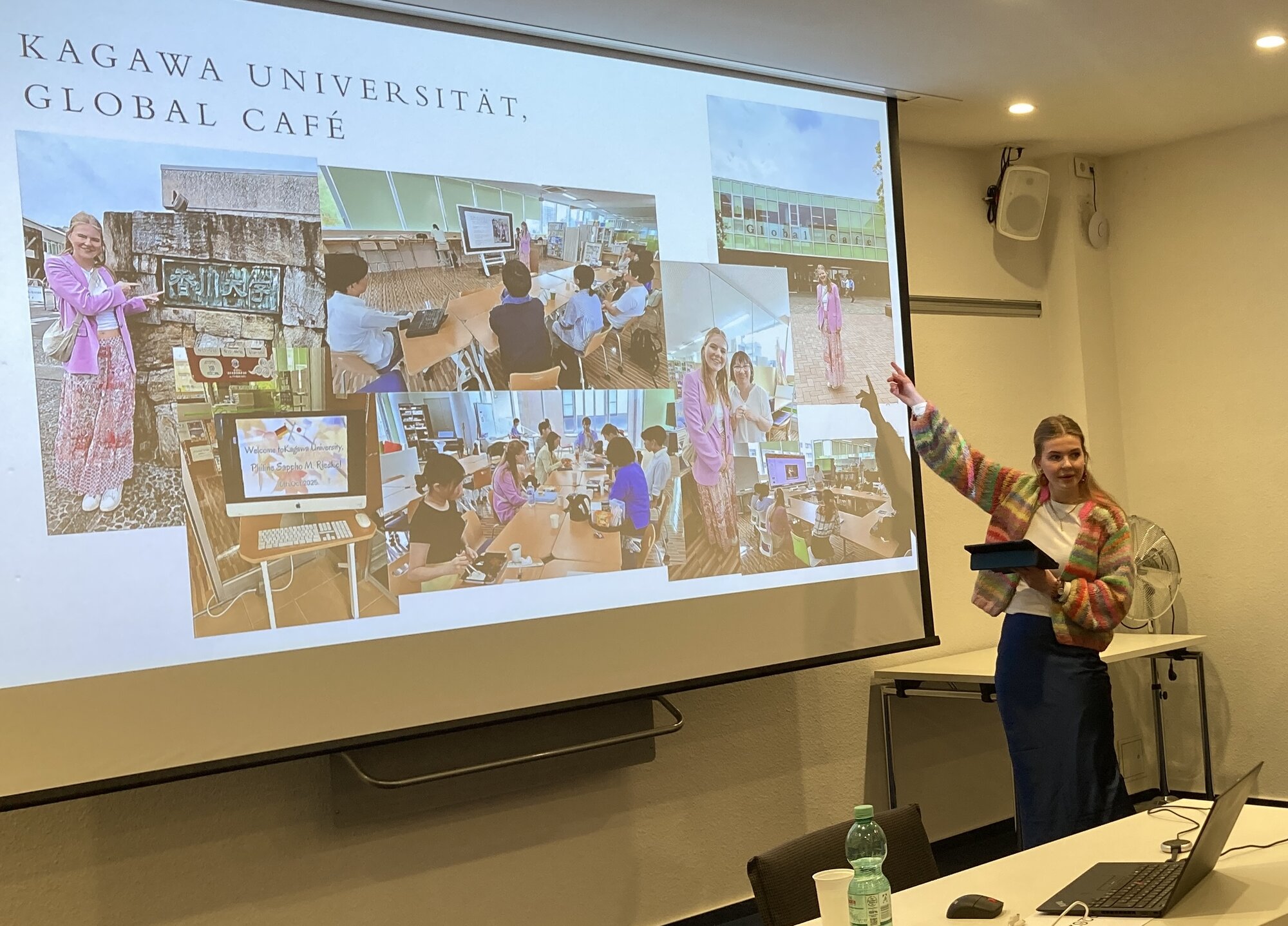 Philine Rieske berichtete lebhaft von ihrem Aufenthalt in Japan.