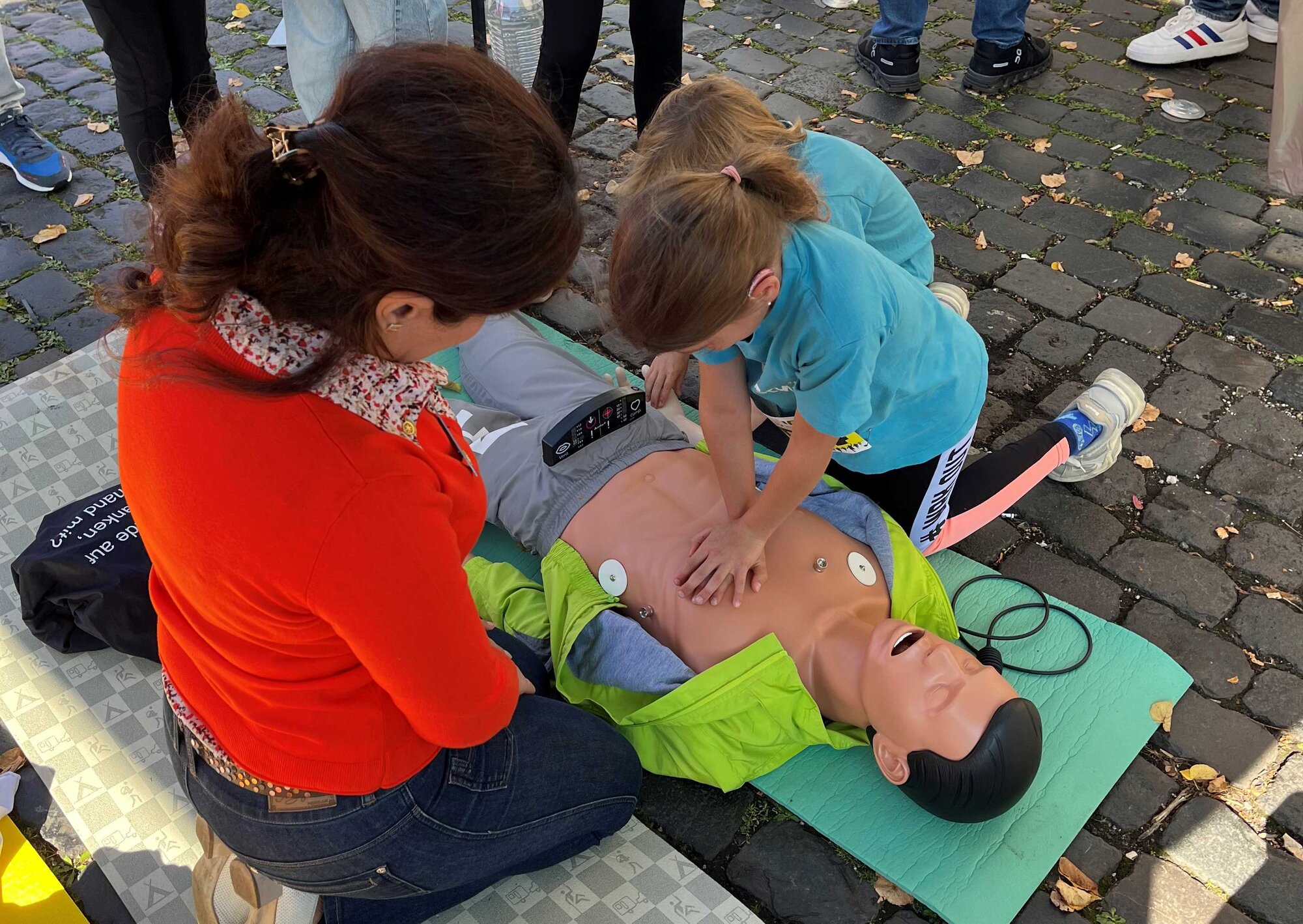 Auch Kinder konnten probieren, wie sie helfen können