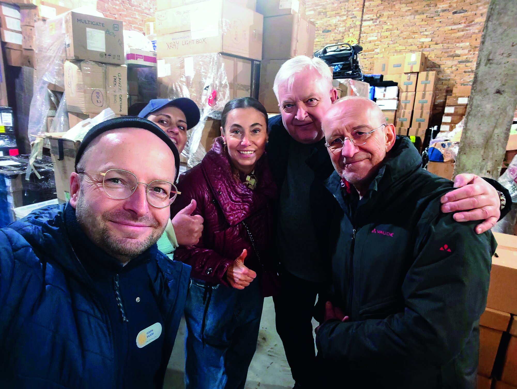 Henryk Balkow, Anna Vasyltsiv, Olena Moroz, Borys Bodnar, Fritz Hohnerlein (v. l. n. r.)
