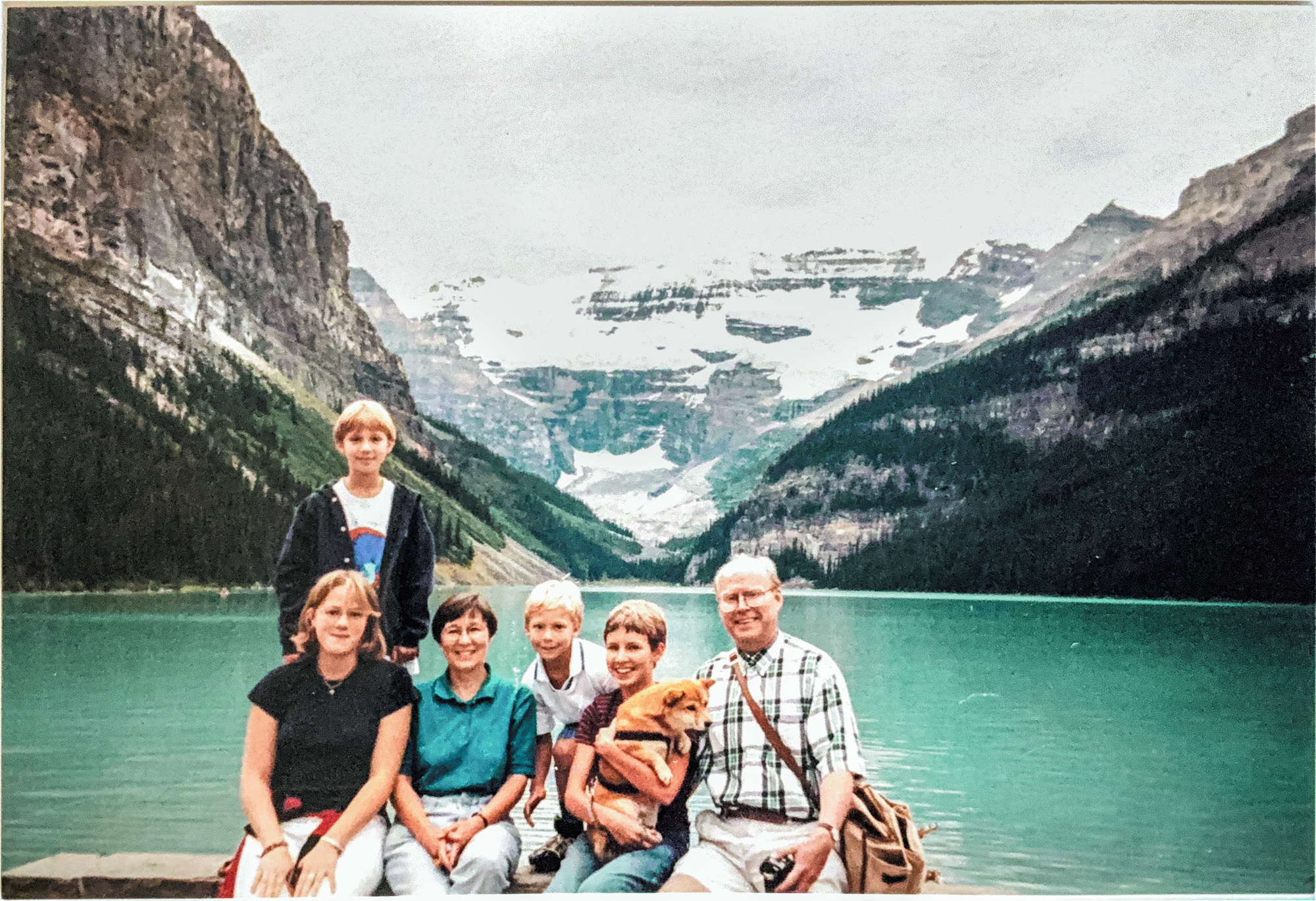Blick ins Fotoalbum: Nina Böcke mit ihrer ersten Gastfamilie in Kanada