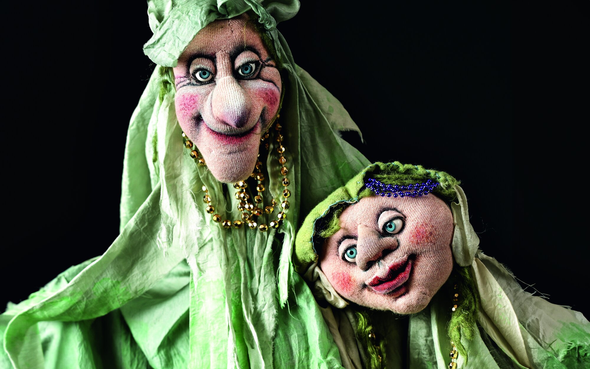 FEEN aus: Prinz Eselsohr. Marotten mit Trikotstoff, genäht und gestopft