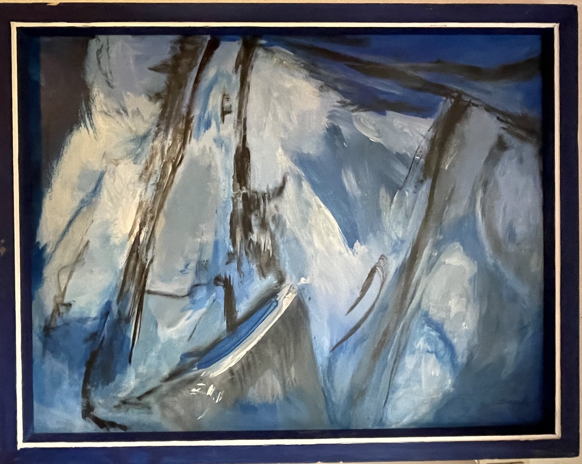 Das Bild „Gletscher II” des Malers Heinz Beeck