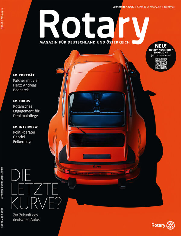 Cover des Rotary magazins 9/2026