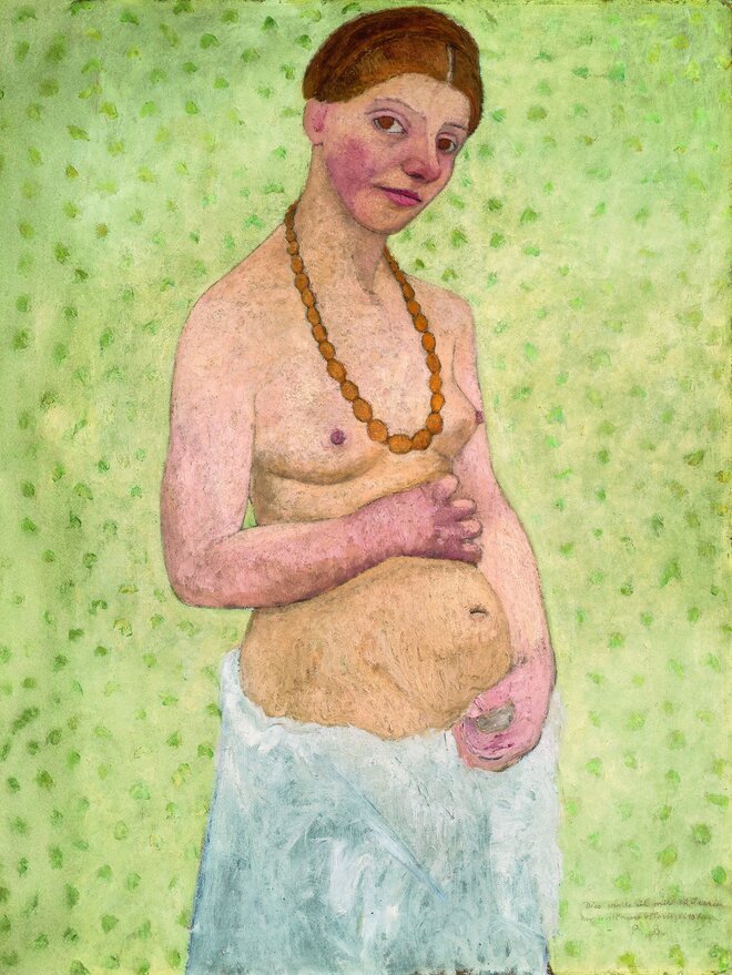 „Selbstbildnis am6. Hochzeitstag“ von Paula Modersohn-Becker