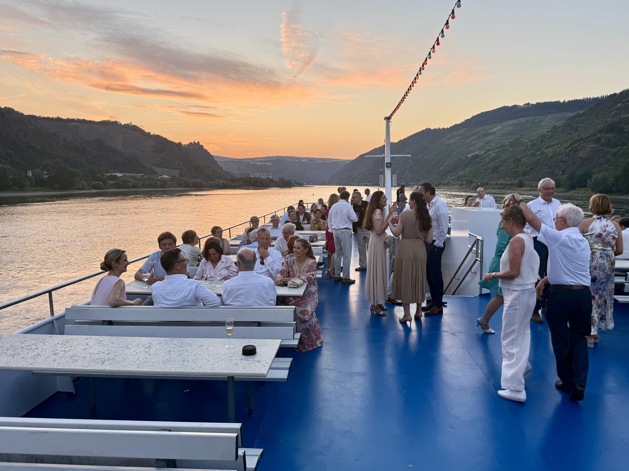 Impressionen vom Deck der Rheinstar