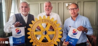 2024, Dr. Klaus Drittenpreis , RC Verona, Governor Uli Gerhardt, Thomas A. Weber, RC Augsburg-Fuggerstadt