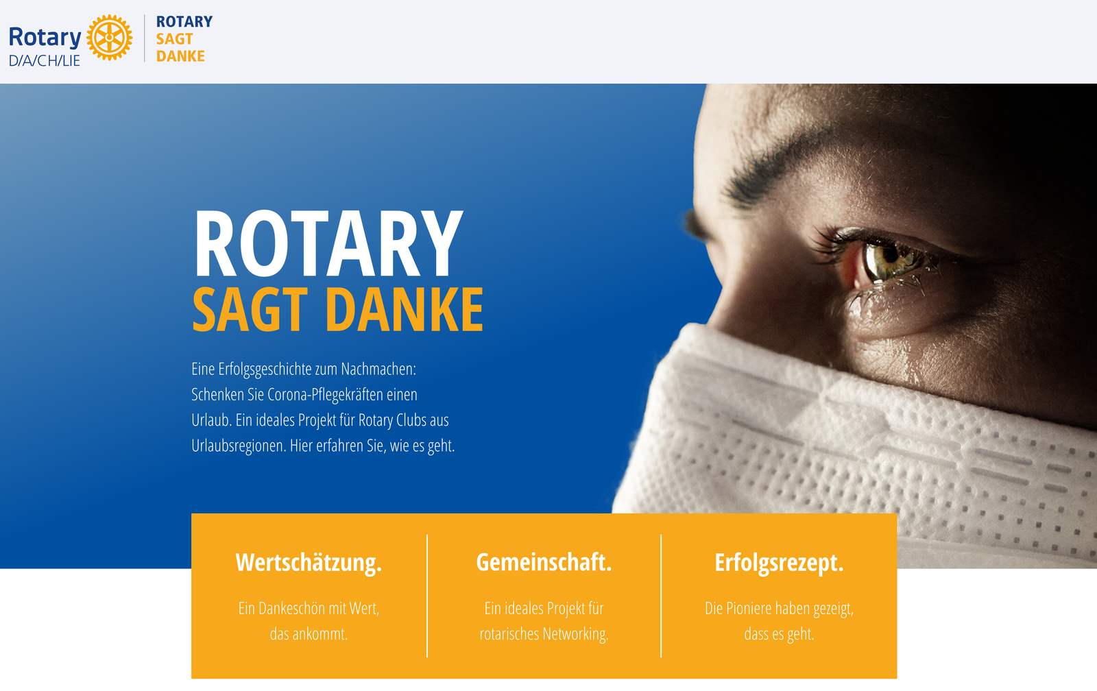 2021, rotary sagt danke, corona, covid-19, pflege, pflegekräfte