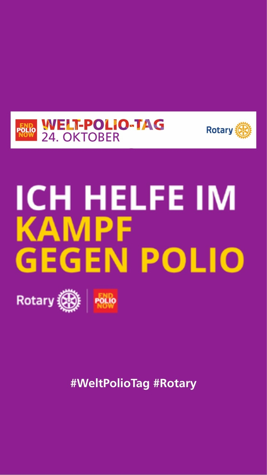 2025, polio, epn, end polio now, kinderlähmung, poliotag, aufruf, social media
