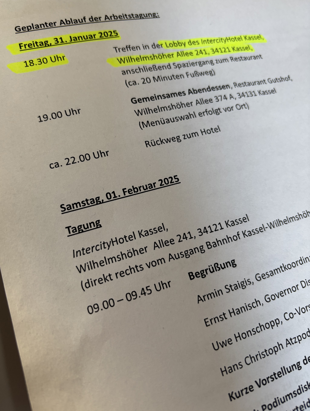 rotary, task force, ukraine, Tagesordnung