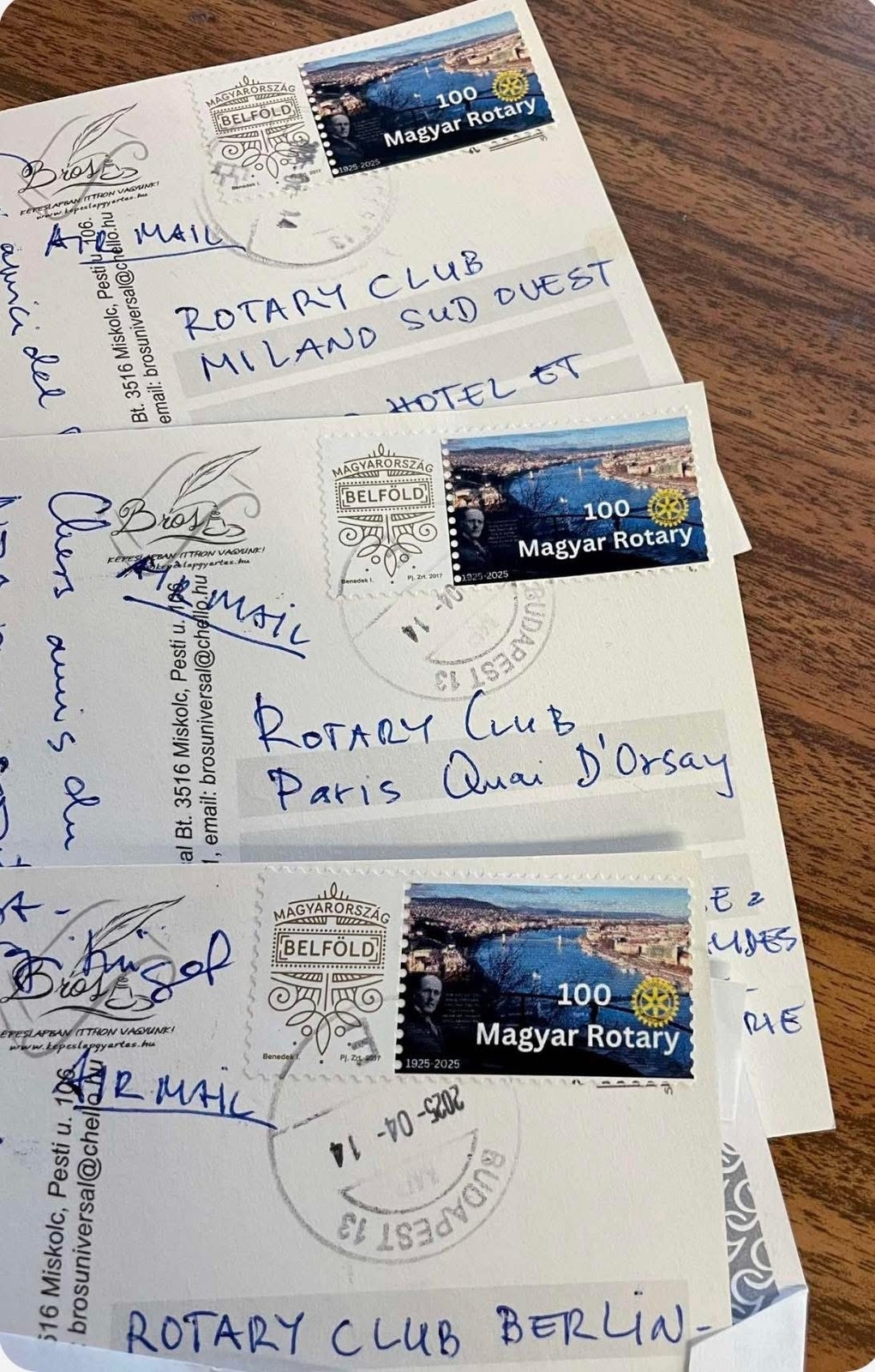 2025, ungarn, briefmarke, 100 jahre