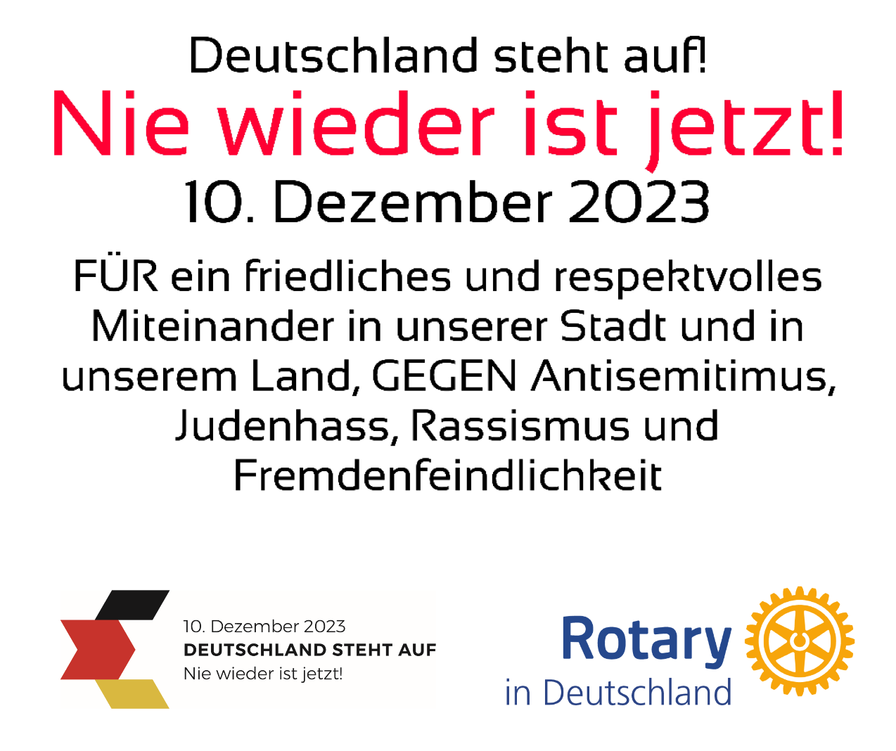 2023, nie wieder ist jetzt, nie wieder, demo, deutschland steht auf