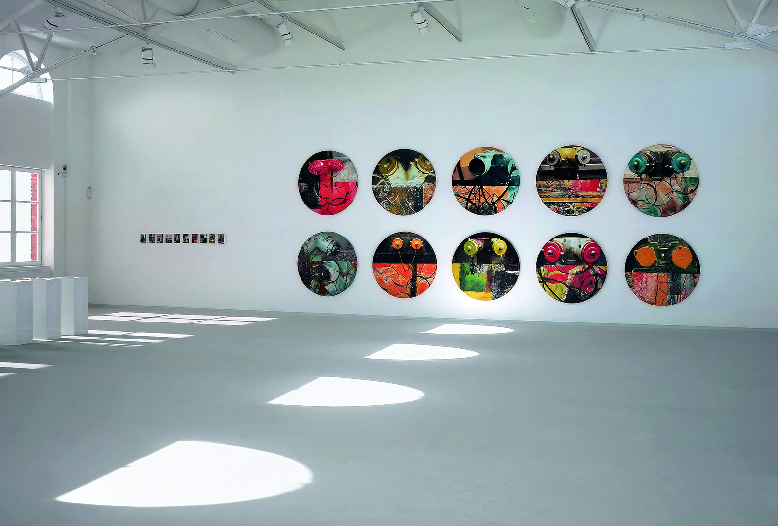 2025, augenblicke, Kunstmuseum in der Alten Post, Mühlheim an der Ruhr, 2003 ZR NY – new perspective 2, 2002/2003, Digitaldruck übermalt mit Mischtechnik auf Leinwand, auf Holz