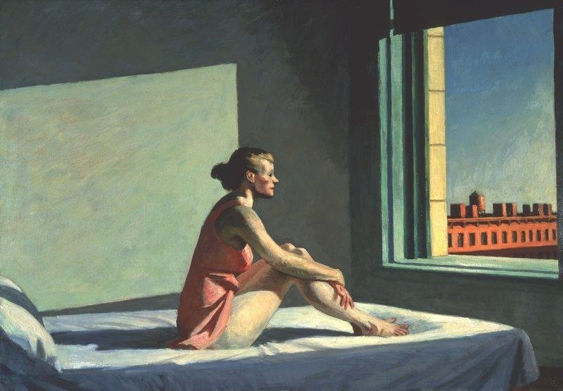 2022, edward hopper, bild, morning sun