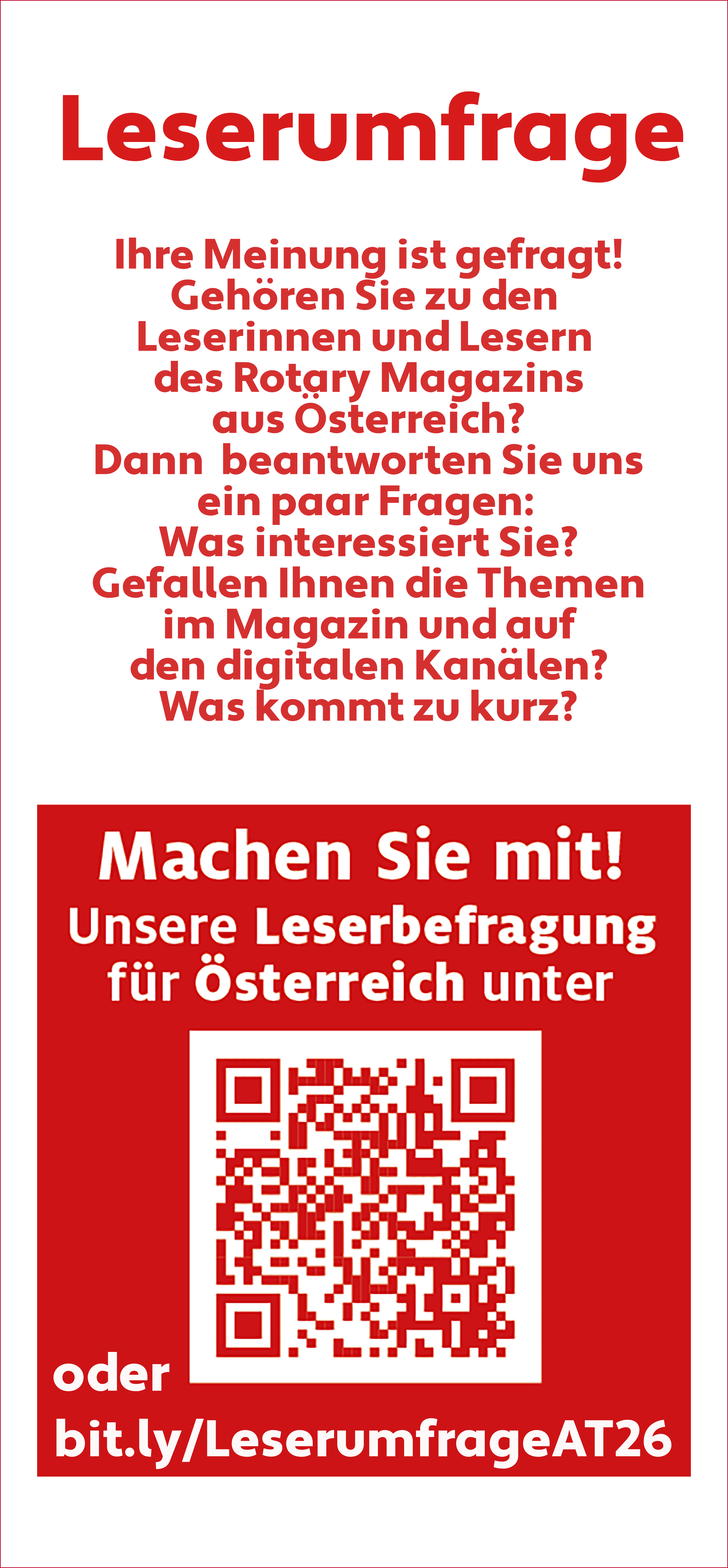 Banner Umfrage Österreich