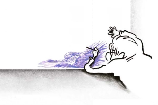 Kritzeleien sollen Ungeduldigen helfen, die Zeit abzuwarten