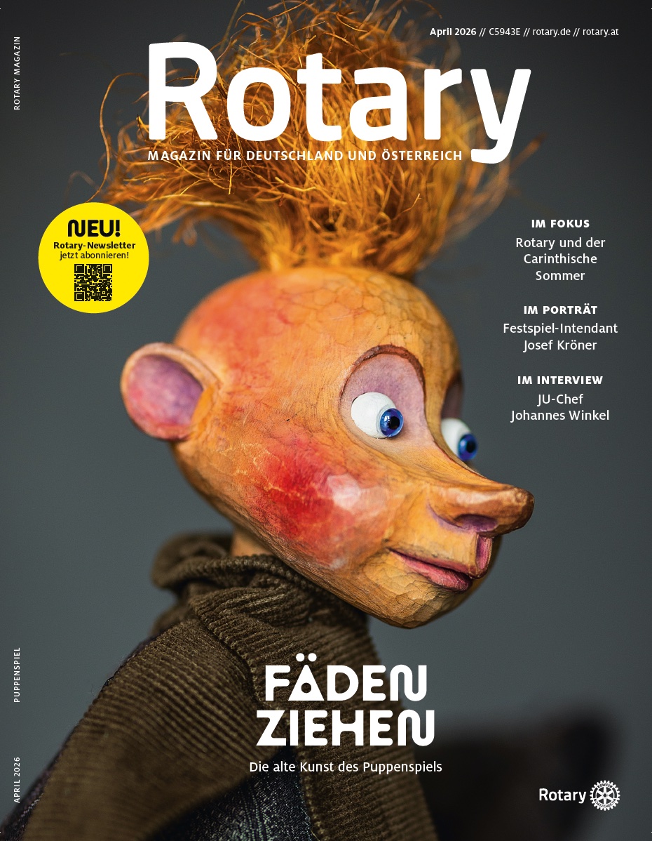 Das Cover des Rotary Magazins 4/2026