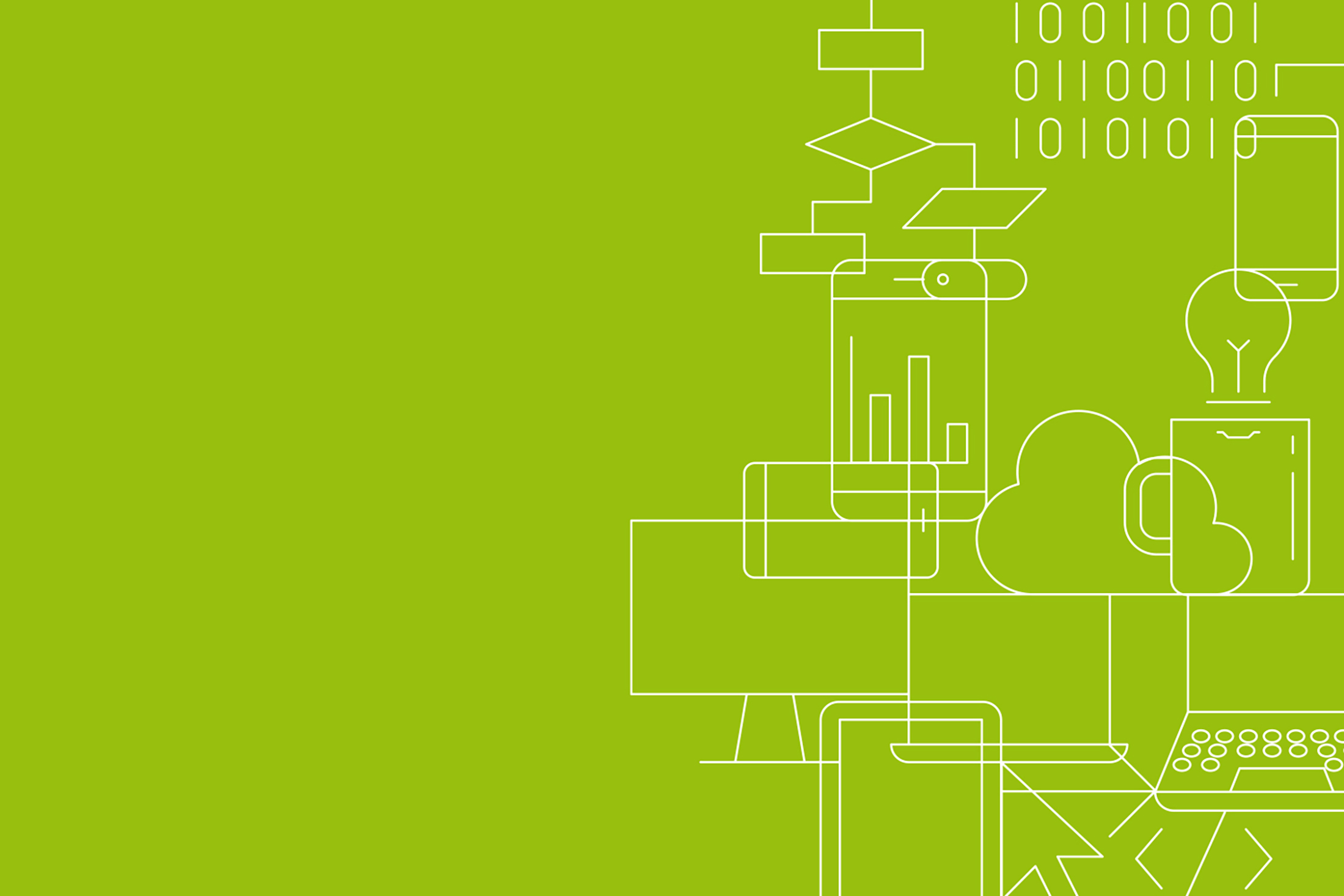 Platzhalterbild - Grüner Hintergrund mit weißen Symbolen
