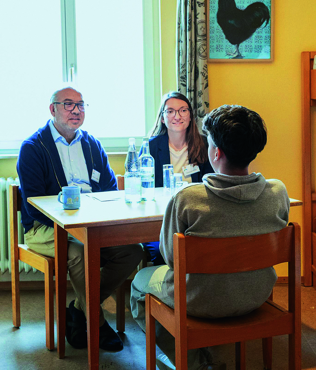 Ein Teilnehmer im „Vorstellungsgespräch“