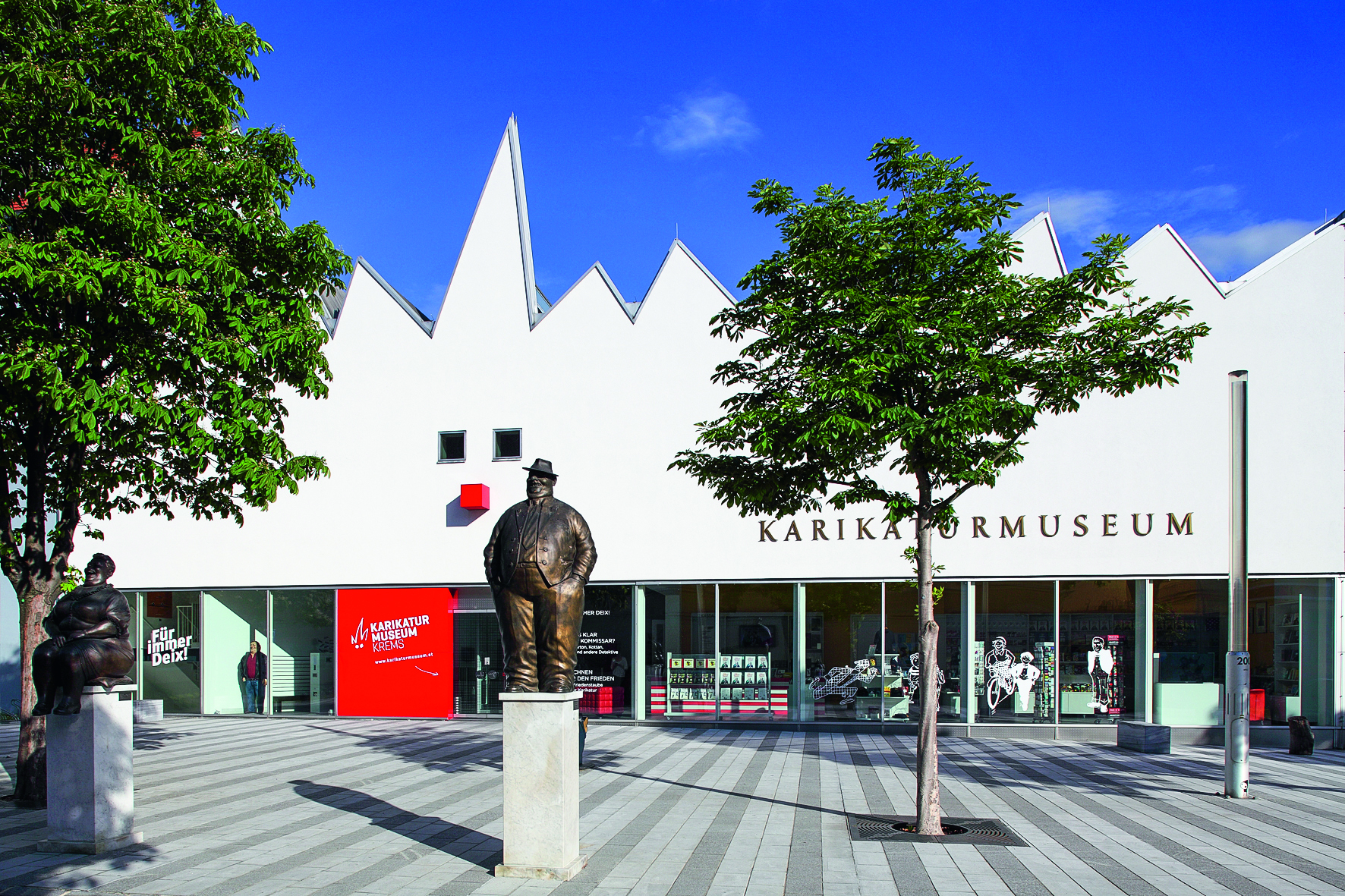 Das Karikaturenmuseum entstand nach den Vorstellungen des Architekten Gustav Peichl Das Karikaturenmuseum entstand nach den Vorstellungen des Architekten Gustav Peichl