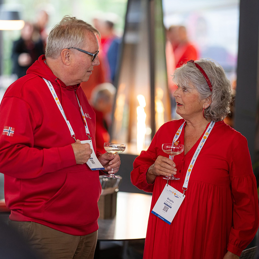 Die kommende RI-Direktorin Birgitta Radermacher und Governor Peter Honsel waren Teil der Polio-Crew in Palanga