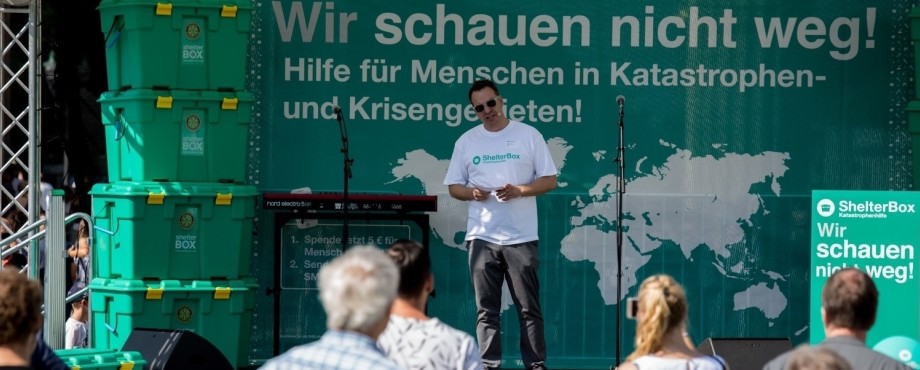 ShelterBox - Berlin setzt starkes Zeichen für Menschen in Not