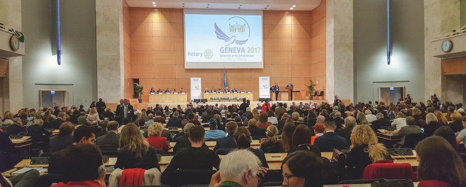 UN-Rotarytag in Genf - Engagement für das Friedenswerk
