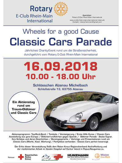 Rotary E-Club Rhein-Main International - Classic Cars für den guten Zweck