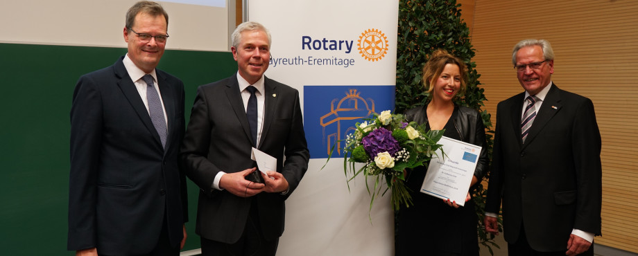 Klaus-Dieter-Wolff-Preis an Katharina Fink - Rotary Lecture in Bayreuth