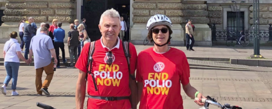 Convention-Nachklapp - Polio-T-Shirt im Spenden-Fokus