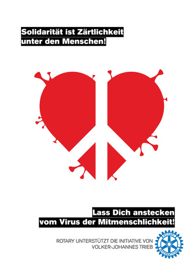 Mitmenschlichkeit demonstrieren mit Plakaten - Eine Herzensaktion für die Menschlichkeit