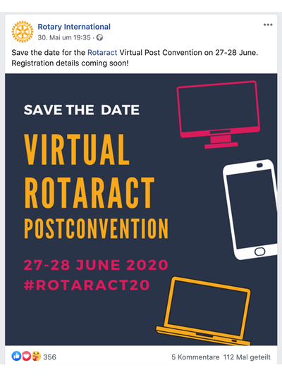 Post Convention - Rotaracter treffen sich am Wochenende