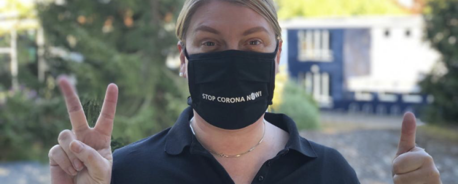 Ahrensburg - "Stop Corona now!" - Mit Maske helfen