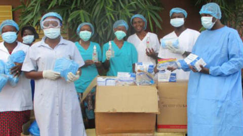 Schutz- und Hygienematerial für Krankenstation in Burkina Faso