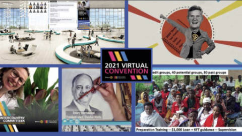 Rotary Aktuell - Mit Online-Meeting in viele Regionen und die Welt geblickt