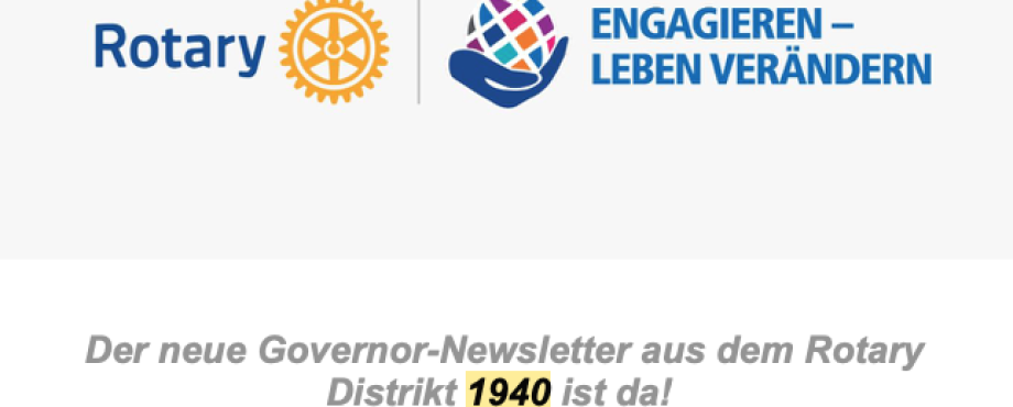 Der Governor schreibt...