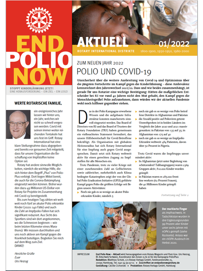 Aktuell - Polio-Newsletter: Pandemien und Impstoffe