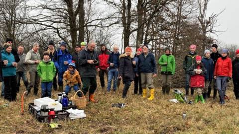 Gemeinsame Landschaftspflege von BUND und Rotary Club Markdorf wird Tradition