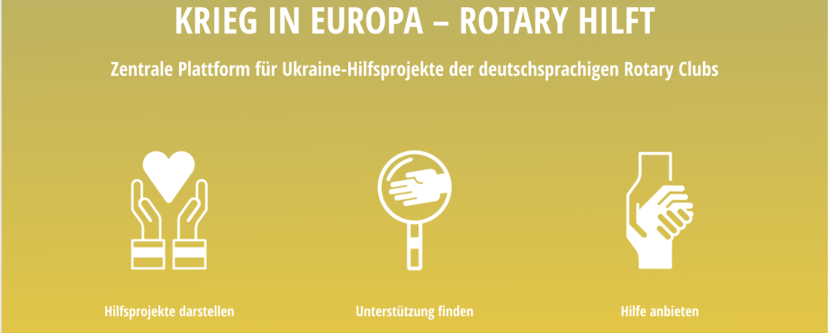 Deutscher Governorrat - Webseite bündelt rotarische Hilfsprojekte für die Ukraine