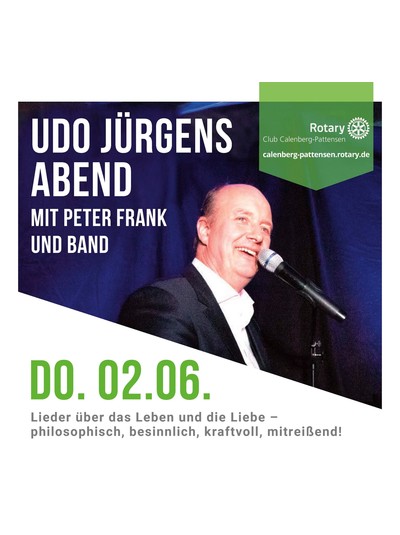 Am 2. Juni in Hemmingen - Benefizkonzert mit Udo-Jürgens-Songs