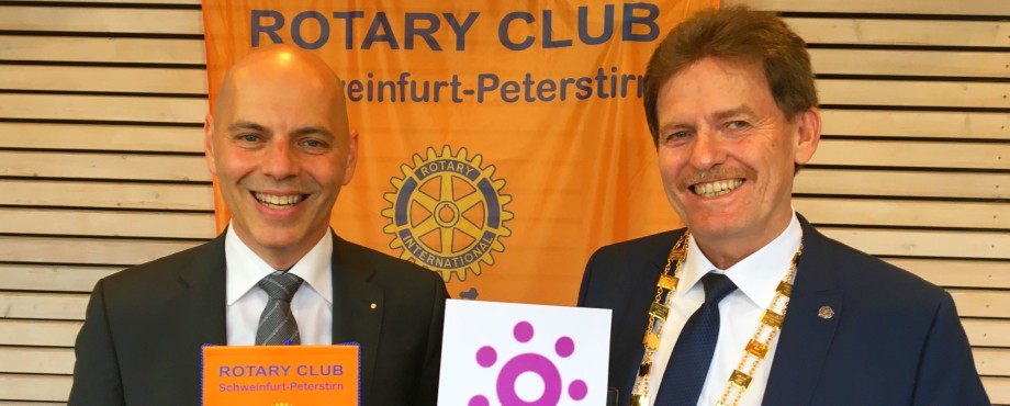 Amtswechsel - Staffelstab-Wechsel beim Rotary Club Schweinfurt-Peterstirn