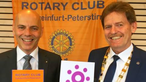 Staffelstab-Wechsel beim Rotary Club Schweinfurt-Peterstirn